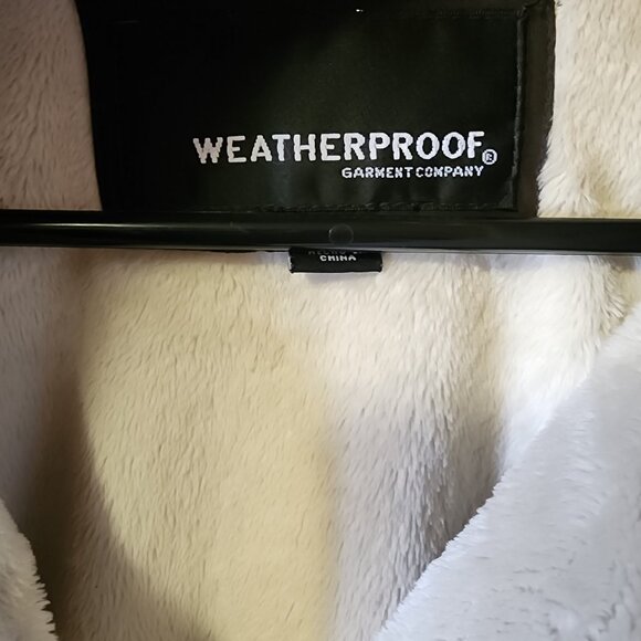 Women's Medium Weatherproof Brown Hooded Faux Fur Lined Zip Up Coat - Picture 8 of 12